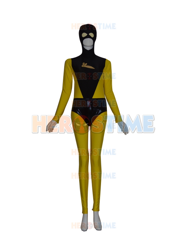 Yellow & Black Custom Superhero Costume