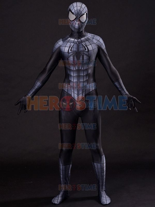 Black Armour SpiderMan Costume 3D Cosplay Spiderman Armour Suit