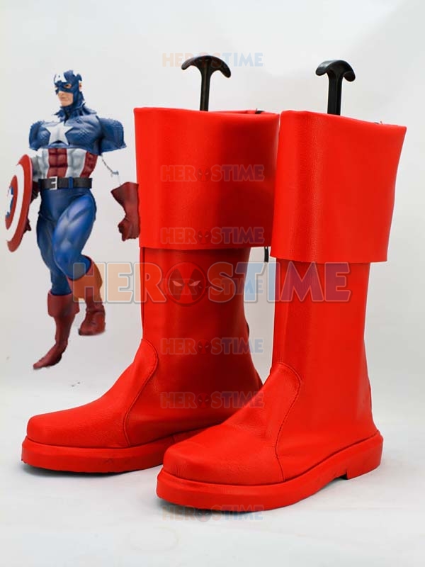 Captain America Marvel The Avenger Superhero Boots