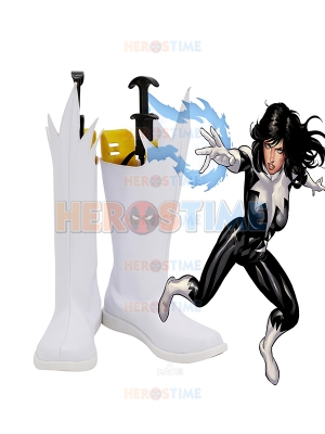 Alpha Flight Aurora Superhero Cosplay Boots 