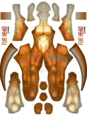 Dragon Female Pattern Printing Spandex Suit No Mask