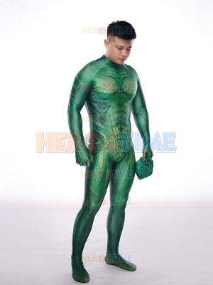 New Fishman Pattern Printing Spandex Suit No Mask 