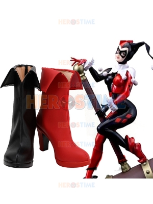 DC Comics Harley Quinn High Heel Cosplay Boots