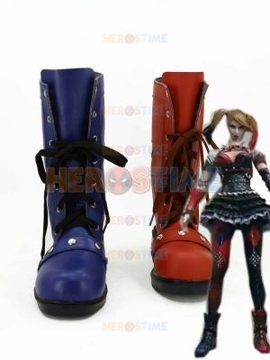 Red & Blue DC Comics Harley Quinn Cosplay Boots