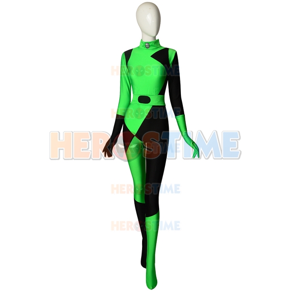 Kim Possible Shego Cosplay Costume Custom Made 