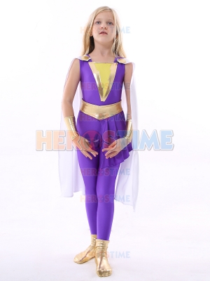 Shazam Family Darla Dudley Kids Cosplay Costume Kid Halloween Costume