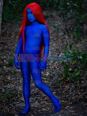 Mystique Cosplay Suit X-men Film Costume Kids Halloween Cosplay Costume