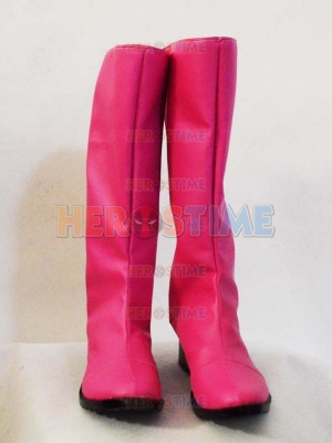 Fuchsia PU Superhero Cosplay Boots