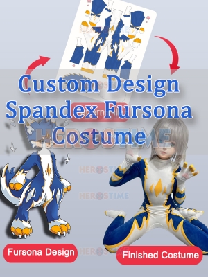 Custom Design Spandex Fursona Costume