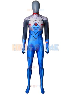 Shinji Ikari Plugsuit Evangelion Dyesub Printing Cosplay Costume