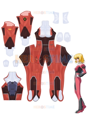 Custom Design Gun dam Female Character Red Costume