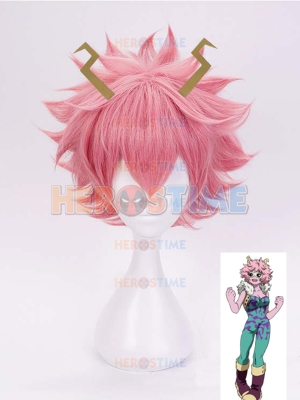 My Hero Academia Ashido Mina Cosplay Wig & Hairpin