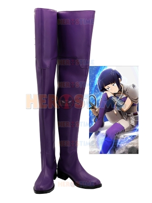 My Hero Academia Jiro Kyoka Purple Cosplay Boots  