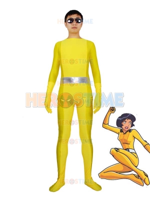 Totally Spies! Alex Yellow Spandex Superhero Costume 