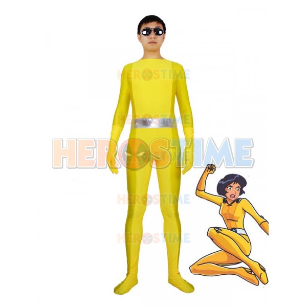 Totally Spies! Alex Yellow Spandex Superhero Costume