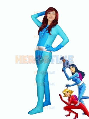 Totally Spies! Britney Blue Spandex Superhero Costume