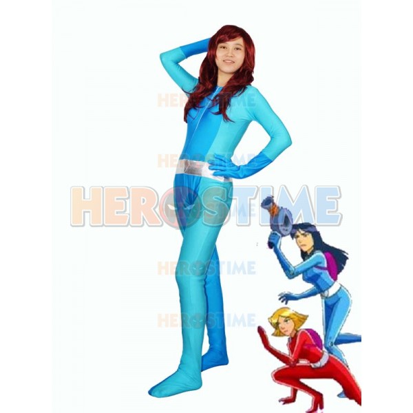Totally Spies! Britney Blue Spandex Superhero Costume