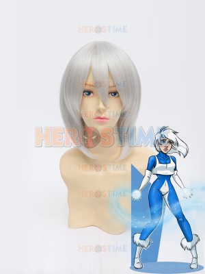 DC Comics Ice Tora Olafsdotter Sliver White Superhero Wig