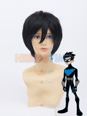 DC Comics Nightwing Black Superhero Cosplay Wig