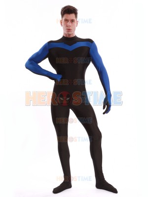 Blue & Black Nightwing Superhero Costume