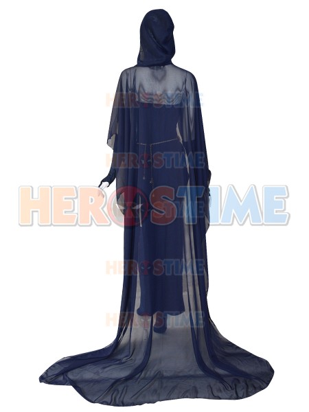 Navy Blue Raven Suit DC Comics Female Spandex Cosplay Costume