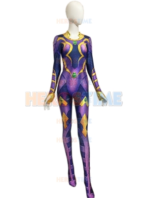 Starfire Superhero Costume Kids Adult Halloween Costume