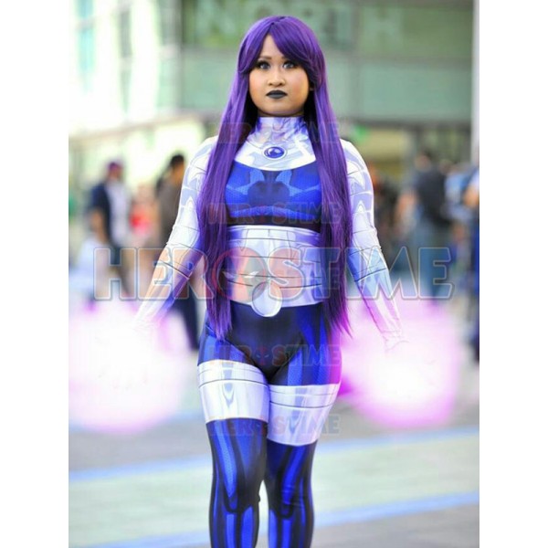 thumbnail image 2 of Komand'r Blackfire Jumpsuit Bodysuit – Titans Cosplay Costume – Adult/Kids, Unisex 2 of 6