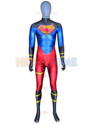 Superboy Suit DC Comics Printed Spandex Cosplay Costume