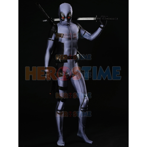 X Force Deadpool Costume Grey Deadpool Cosplay Suit