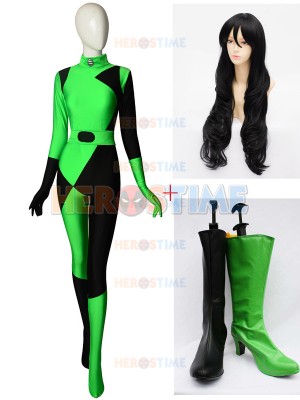 Shego Of Kim Possible Super Villain Cosplay Full Set