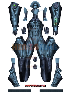 Among Us Black Male Game Cosplay Costume