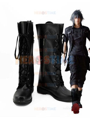 Final Fantasy XV Noctis Lucis Caelum Black Cosplay Boots