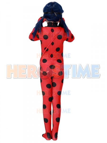 miraculous ladybug girls halloween tight cosplay costume