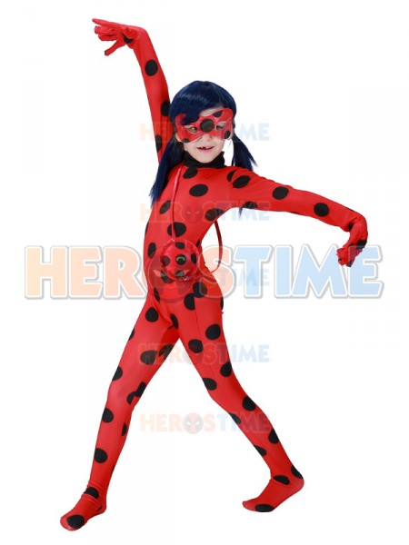 miraculous ladybug girls halloween tight cosplay costume