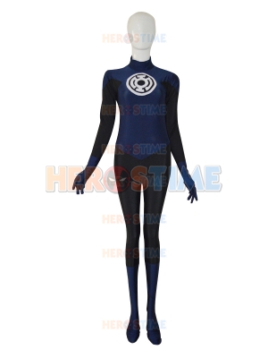 Navy Blue Lantern Crops Custom Superhero Costume