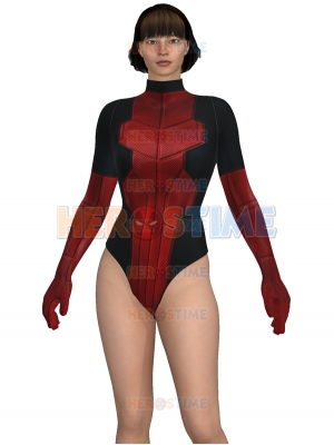 Lady Deadpool Printing Spandex Leotard