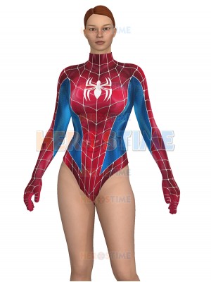 Spider MJ Printing Spandex Leotard