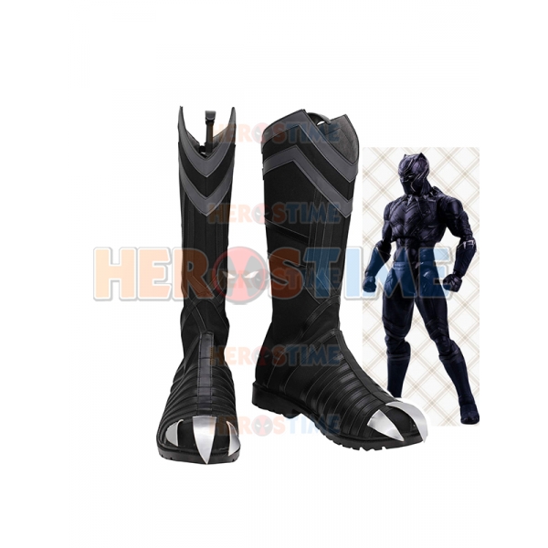 Black Panther Boots Deluxe Black Panther Costume Claw Shoes for Halloween Cosplay