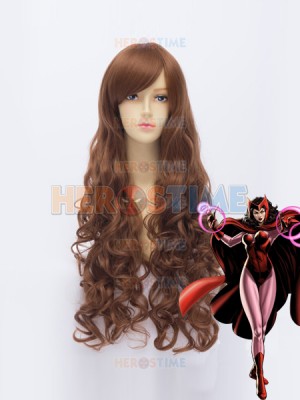 Female Scarlet Witch Brown Superhero Wig