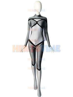 Newest Grery Spider-woman Spandex Superhero Costume