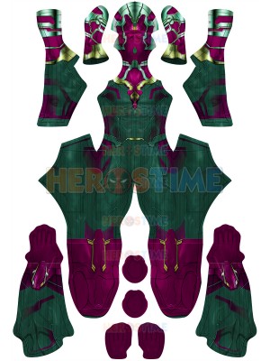 Vision Suit Wandavision Version Superhero Costume