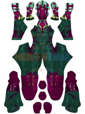 Vision Suit Wandavision Version Superhero Costume