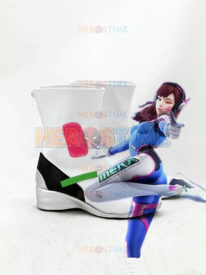 Overwatch D.VA White Cosplay Boots