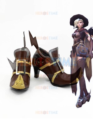 Overwatch Witch Mercy Cosplay Boots