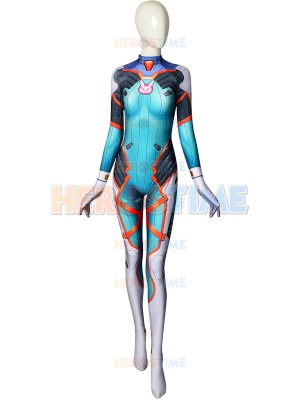 Overwatch D.Va Tangerine Skin Printed Costume