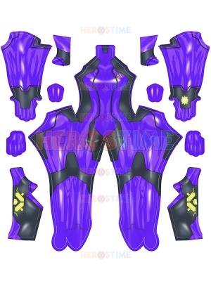 Samus Zero Cosplay Costume Purple Samus Zero Girls' Costume