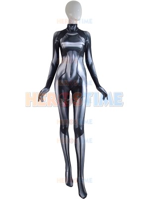 Samus Zero Costume Gray Color 3D Printed Girl Cosplay Suit