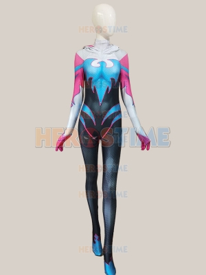 Phoenix Spider-Gwen Birght Pink Female Cosplay Costume