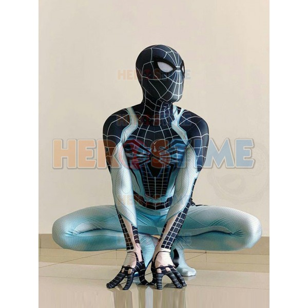 PS4 Spiderman Costume Insomniac Games Version Spider-Man Cosplay Suit Adult  Kids 