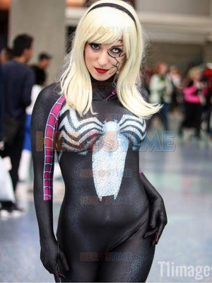 Gwenom Cosplay Costume Woman Venom Symbiote Gwen Spider Suit